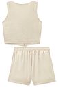 Conjunto de colete e shorts em tecido plano viscose sense 98581 Lilimoon Teen Menina