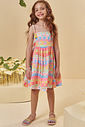 Vestido em malha fresh 94803 Kukiê Infantil Menina