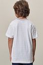Camiseta em meia malha textura 98421 LucBoo Infantil Menino