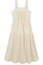 Vestido midi em linho com elastano 94427 Vic Teen Menina Vestido midi em linho com elastano 94427 Vic Teen Menina