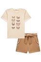 Conjunto de blusa em cotton e shorts em molevisco 98664 Lilimoon Teen Menina Conjunto de blusa em cotton e shorts em molevisco 98664 Lilimoon Teen Menina