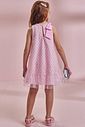 Vestido em tule glitter estrelas 96563 Kukiê Infantil Menina