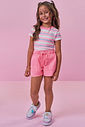 Shorts em sarja com elastano 98747 Kukiê Infantil Menina Shorts em sarja com elastano 98747 Kukiê Infantil Menina