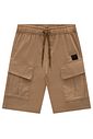 Bermuda em sarja squash com elastano 97026 Johnny Fox Teen Menino