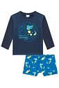 Conjunto de camiseta e sunga em malha UV dry com proteção UV 50+ 92883 LucBoo Bebê Menino Conjunto de camiseta e sunga em malha UV dry com proteção UV 50+ 92883 LucBoo Bebê Menino