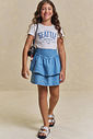 Saia em jeans arkansas 94389 Lilimoon Teen Menina