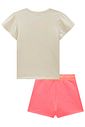Conjunto de blusa em meia malha e short saia em moletom sem pelúcia 99635 Kukiê Infantil Menina Conjunto de blusa em meia malha e short saia em moletom sem pelúcia 99635 Kukiê Infantil Menina