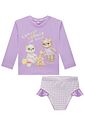 Conjunto de blusa e calcinha em malha UV dry com proteção UV 50+ 95584 Infanti Infantil Menina Conjunto de blusa e calcinha em malha UV dry com proteção UV 50+ 95584 Infanti Infantil Menina