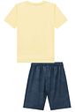 Conjunto de camiseta em meia malha e bermuda em nylon ergonomic com elastano 97860 LucBoo Infantil Menino Conjunto de camiseta em meia malha e bermuda em nylon ergonomic com elastano 97860 LucBoo Infantil Menino
