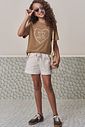 Shorts em moletom sem pelúcia 98170 Lilimoon Teen Menina