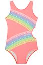 Maiô em malha UV dry com proteção UV 50+ 95312 Infanti Infantil Menina