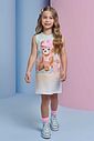 Vestido em fly tech 94641 Infanti Infantil Menina