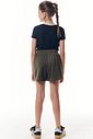 Conjunto de blusa em viscolycra e short saia em malha tailor fio tinto 95997 Vic Teen Menina
