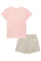 Conjunto de blusa em cotton e shorts em moletom linho sem pelúcia 98998 Infanti Infantil Menina Conjunto de blusa em cotton e shorts em moletom linho sem pelúcia 98998 Infanti Infantil Menina