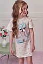 Vestido em molecotton 99122 Infanti Infantil Menina Vestido em molecotton 99122 Infanti Infantil Menina