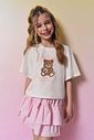 Conjunto de blusa em meia malha, saia em tricoline com elastano e shorts embutido 96868 Vic Teen Menina Conjunto de blusa em meia malha, saia em tricoline com elastano e shorts embutido 96868 Vic Teen Menina