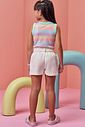 Conjunto de regata em canelado e shorts em sarja com elastano 98321 Infanti Infantil Menina Conjunto de regata em canelado e shorts em sarja com elastano 98321 Infanti Infantil Menina