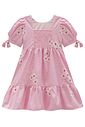 Vestido em tricoline bordado flores 98777 Infanti Infantil Menina Vestido em tricoline bordado flores 98777 Infanti Infantil Menina