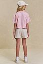 Conjunto de blusa em meia malha e shorts em moletom sem pelúcia 96273 Lilimoon Teen Menina Conjunto de blusa em meia malha e shorts em moletom sem pelúcia 96273 Lilimoon Teen Menina