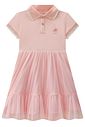 Vestido em cotton e tule com elastano 98062 Kukiê Infantil Menina