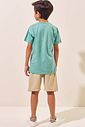 Conjunto de camiseta em meia malha e bermuda em cotton jeans com elastano 96976 LucBoo Infantil Menino Conjunto de camiseta em meia malha e bermuda em cotton jeans com elastano 96976 LucBoo Infantil Menino