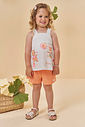 Conjunto de bata em malha fresh e shorts em malha big waffle 96033 Kukiê Infantil Menina Conjunto de bata em malha fresh e shorts em malha big waffle 96033 Kukiê Infantil Menina
