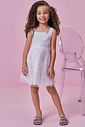 Vestido em tule laços foil 98844 Kukiê Infantil Menina