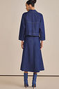 Jaqueta ampla em denim 89292 Linzzi