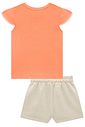 Conjunto de blusa em canelado e shorts em moletom linho sem pelúcia 98063 Kukiê Infantil Menina Conjunto de blusa em canelado e shorts em moletom linho sem pelúcia 98063 Kukiê Infantil Menina