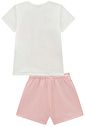 Conjunto de blusa em meia malha e shorts em moletom sem pelúcia 93269 Infanti Infantil Menina Conjunto de blusa em meia malha e shorts em moletom sem pelúcia 93269 Infanti Infantil Menina