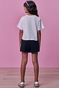 Conjunto de blusa em meia malha e short saia em moletom sem pelúcia 98889 Vic Teen Menina Conjunto de blusa em meia malha e short saia em moletom sem pelúcia 98889 Vic Teen Menina
