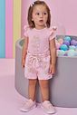 Conjunto de body em suedine e shorts em molecotton 98416 Kukiê Bebê Menina