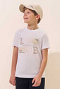Camiseta em meia malha 96304 LucBoo Infantil Menino