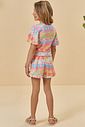 Conjunto de blusa e shorts em malha fresh 94610 Kukiê Infantil Menina Conjunto de blusa e shorts em malha fresh 94610 Kukiê Infantil Menina