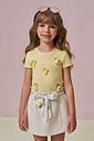 Conjunto de blusa em canelado liz e short saia em moletom linho sem pelúcia 95886 Infanti Infantil Menina Conjunto de blusa em canelado liz e short saia em moletom linho sem pelúcia 95886 Infanti Infantil Menina