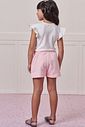 Conjunto de blusa em cotton com shorts em moletom sem pelúcia 99400 Infanti Infantil Menina Conjunto de blusa em cotton com shorts em moletom sem pelúcia 99400 Infanti Infantil Menina