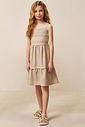 Vestido em linho blend 94416 Vic Teen Menina Vestido em linho blend 94416 Vic Teen Menina