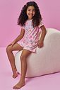 Conjunto de pijama de blusa em malha fresh e shorts em malha fresh 94270 Kukiê Infantil Menina Conjunto de pijama de blusa em malha fresh e shorts em malha fresh 94270 Kukiê Infantil Menina