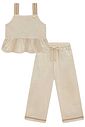 Conjunto de bata e calça mariner em linho com elastano 98536 Infanti Infantil Menina Conjunto de bata e calça mariner em linho com elastano 98536 Infanti Infantil Menina
