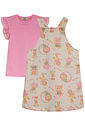 Conjunto de blusa em cotton e salopete em moletom linho sem pelúcia 96013 Kukiê Infantil Menina Conjunto de blusa em cotton e salopete em moletom linho sem pelúcia 96013 Kukiê Infantil Menina