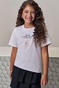 Camiseta comfy em meia malha 97922 Lilimoon Teen Menina
