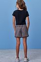 Short saia em jeans black com elastano 99084 Vic Teen Menina Short saia em jeans black com elastano 99084 Vic Teen Menina