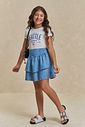 Saia em jeans arkansas 94389 Lilimoon Teen Menina