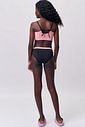 Conjunto de biquíni com top em malha poliamida e calcinha tradicional em malha Uv Dry  50+ 92862 Lilimoon Teen Menina