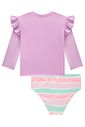 Conjunto de blusa e calcinha em malha UV dry com proteção UV 50+ 98430 Infanti Infantil Menina Conjunto de blusa e calcinha em malha UV dry com proteção UV 50+ 98430 Infanti Infantil Menina
