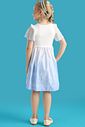 Fantasia de Princesa do Gelo (Vestido em malha UV, malha paetê e tule brilho) 97603 Kukiê Infantil Menina