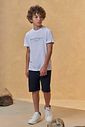 Camiseta em malha relevo 96387 Johnny Fox Teen Menino Camiseta em malha relevo 96387 Johnny Fox Teen Menino
