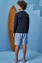 Bermuda em nylon ergonomic com elastano (estampa aqua) 99028 Johnny Fox Teen Menino