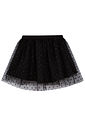Saia em tule glitter estrelas 97262 Kukiê Infantil Menina