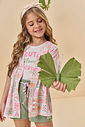 Trio de regata em cotton,shorts em malha big waffle e kimono em malha fresh 95227 Kukiê Infantil Menina Trio de regata em cotton,shorts em malha big waffle e kimono em malha fresh 95227 Kukiê Infantil Menina